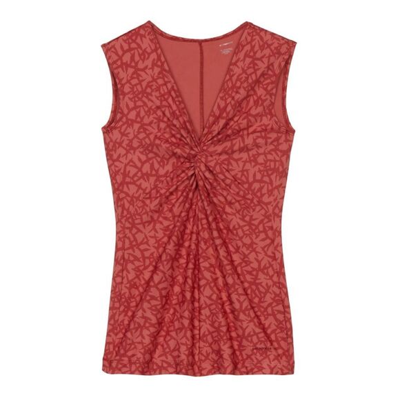 $5/$25 Patagonia Womens Bandha Orange Bird Twist Front Tank Top Size Medium - Picture 1 of 13